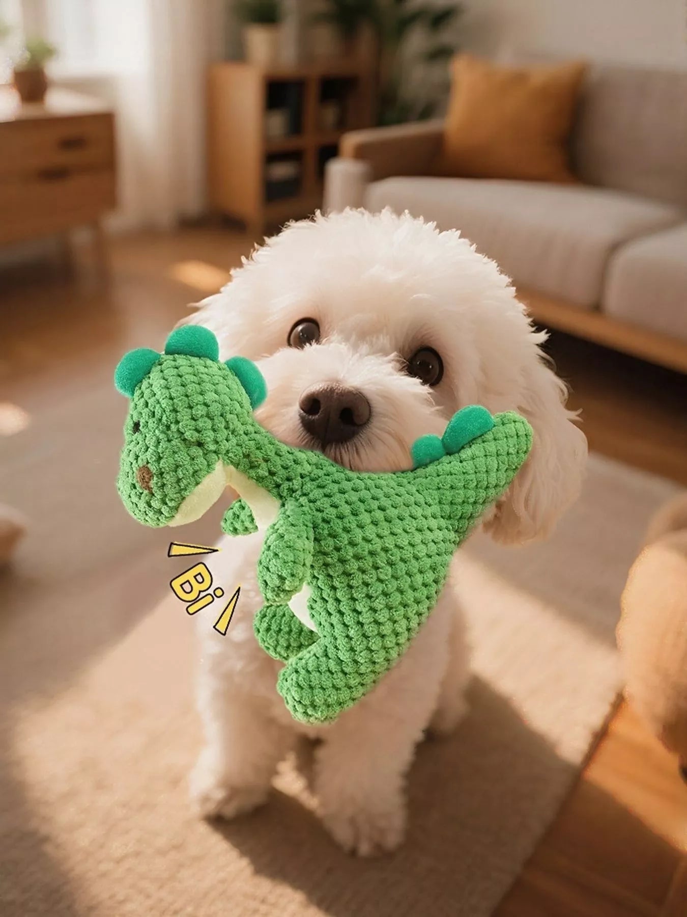 Dinosaur Squeaky Chew Pet Plush Toy - Loving It Shop