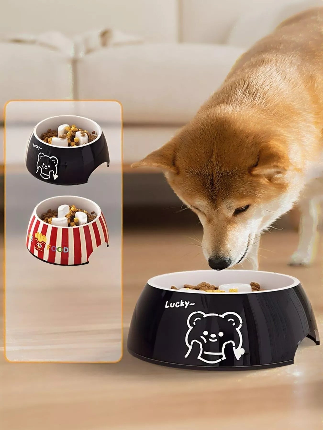Cute Cartoon Pattern Pet Bowl - Loving It Shop