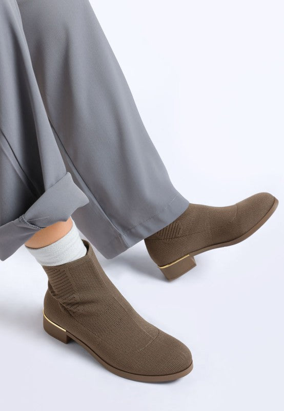 Rosamund Knitted Sock Boots