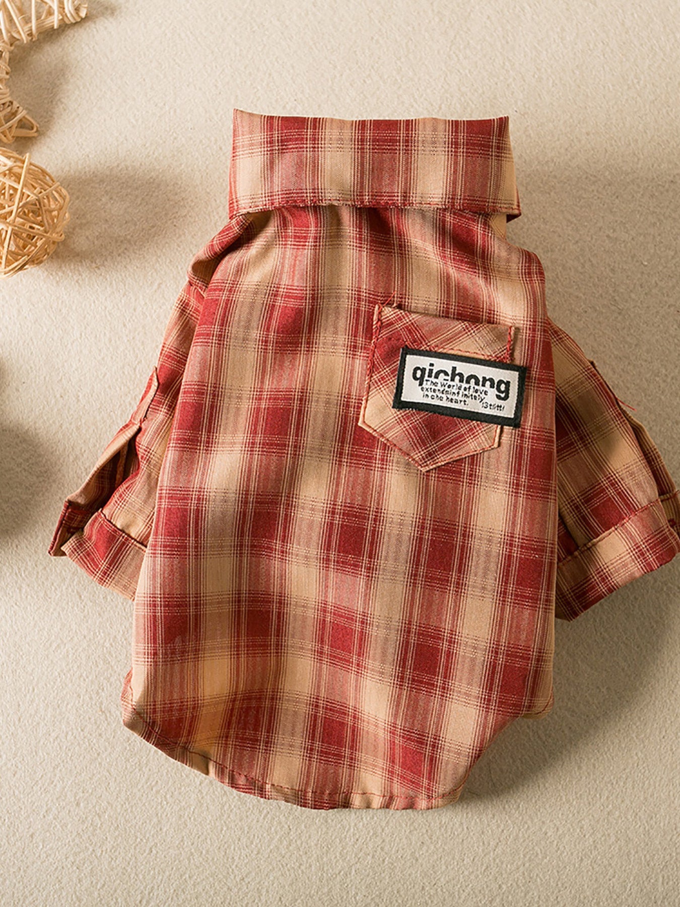 Plaid Button - Down Pet Shirt - Loving It Shop