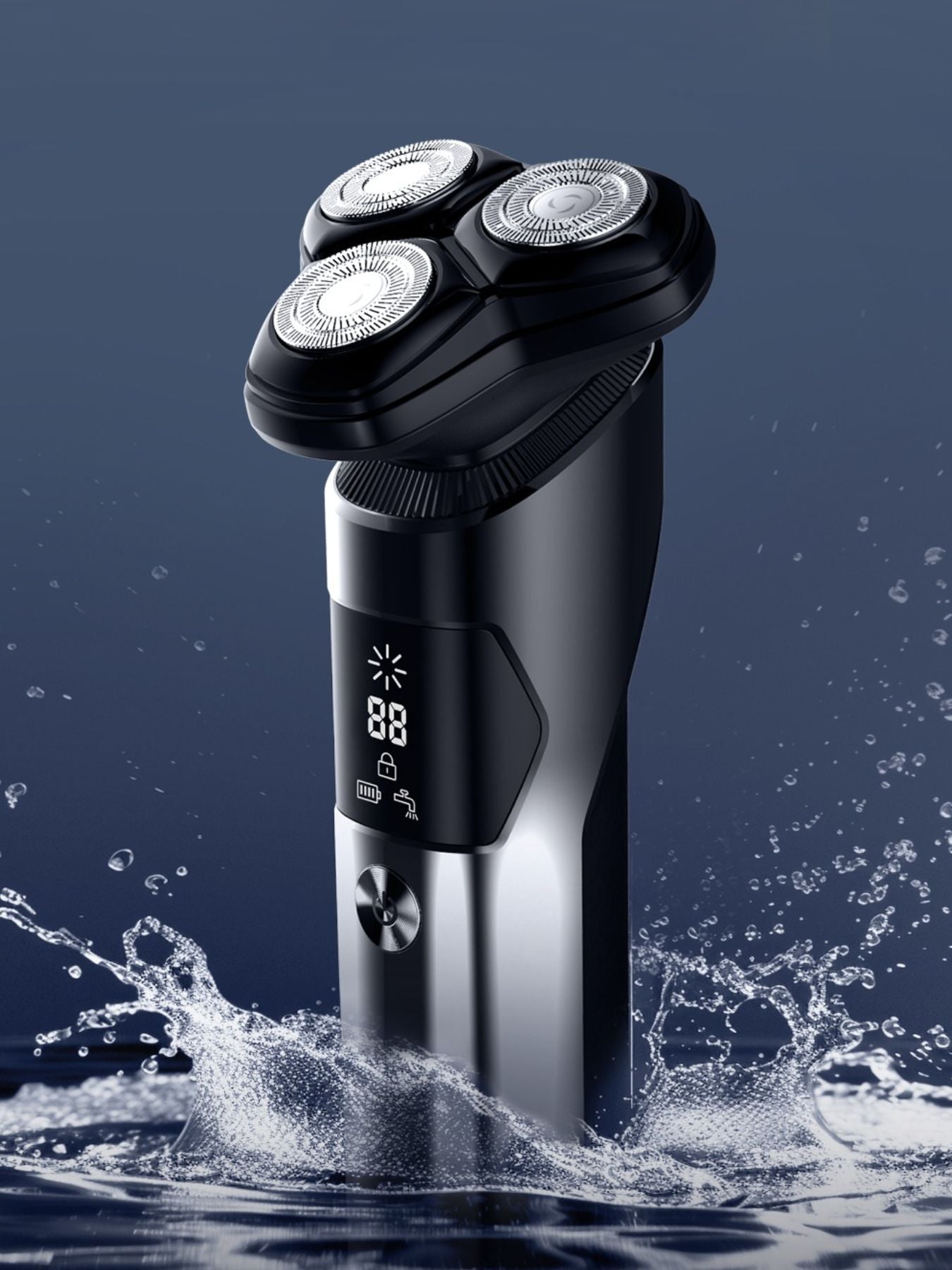 Rechargeable Electric Rotary Shaver with LED Display - Loving It Shop