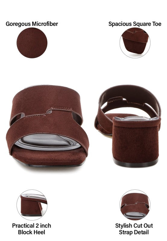 Aneka Block Heel Slip Ons