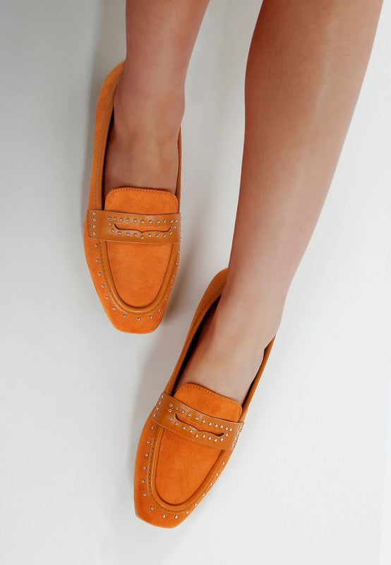 Lumina Penny Strap Studded Loafers