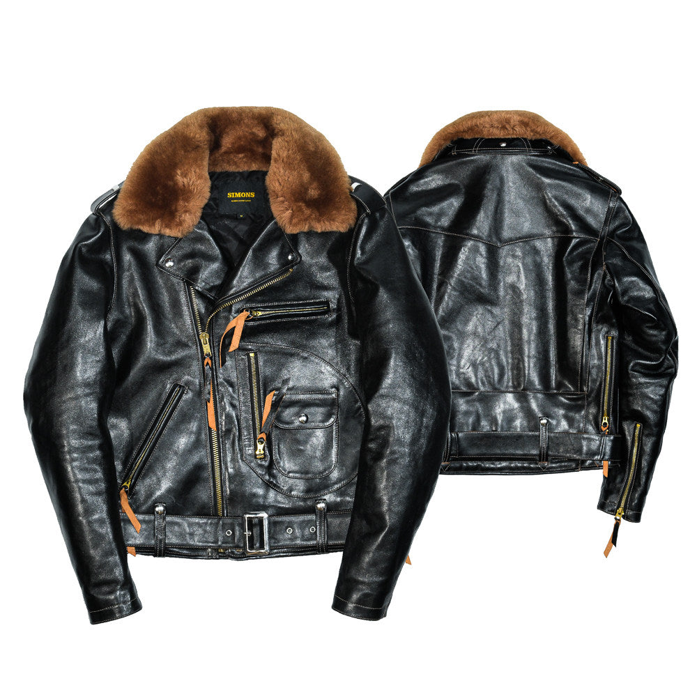 Detachable Fur Collar And Belt Fully Equipped Men&