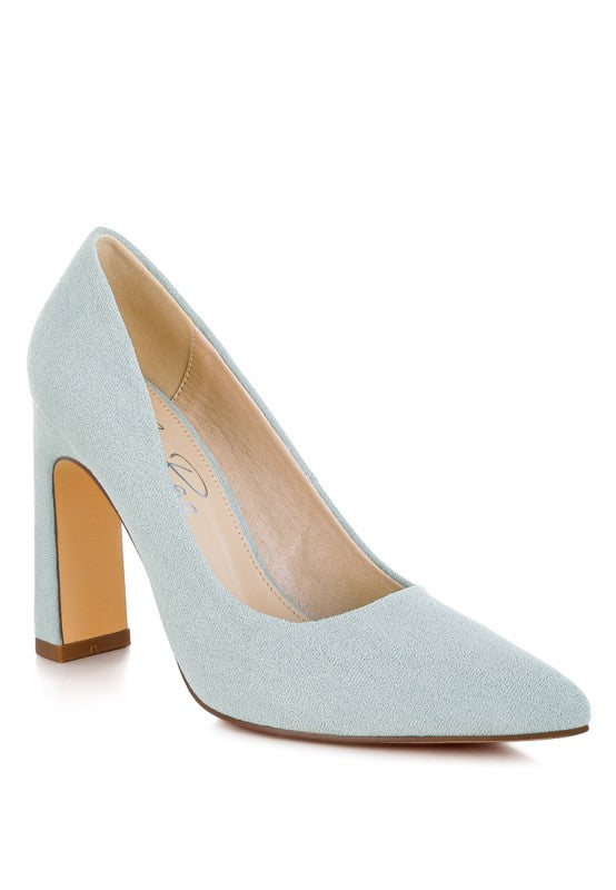 Uboa Slim Block Heel Pumps