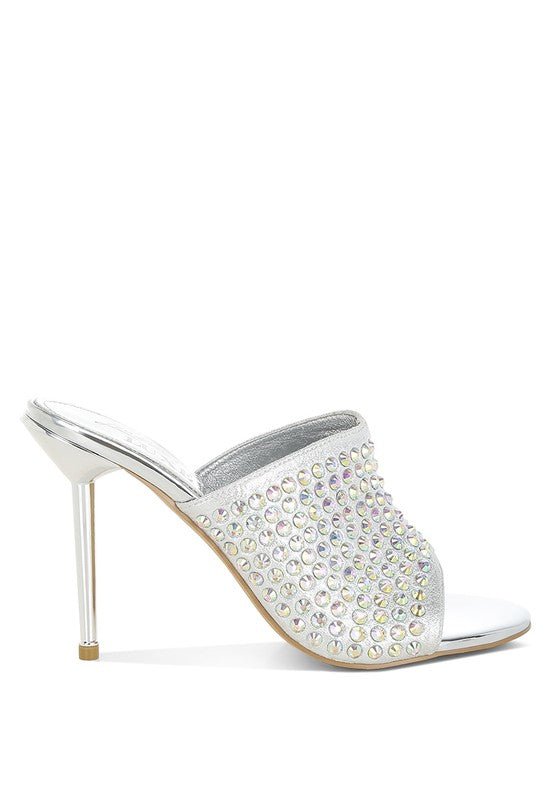 Farasha AB Rhinestone Slip - On Stiletto Heels - Loving It Shop