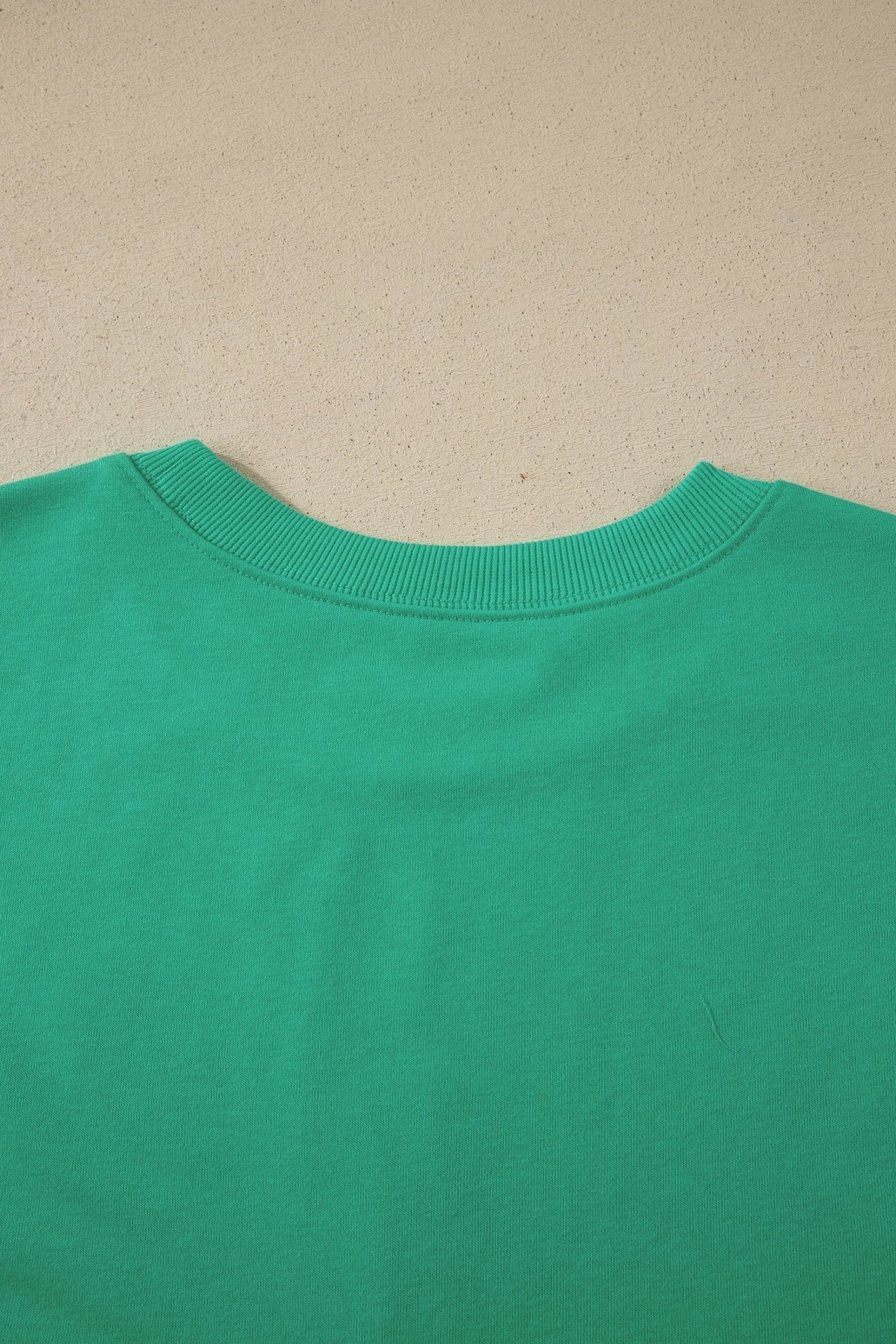 Sea Green Solid Color Loose Tee Drawstring Shorts 2pcs Outfit - Loving It Shop