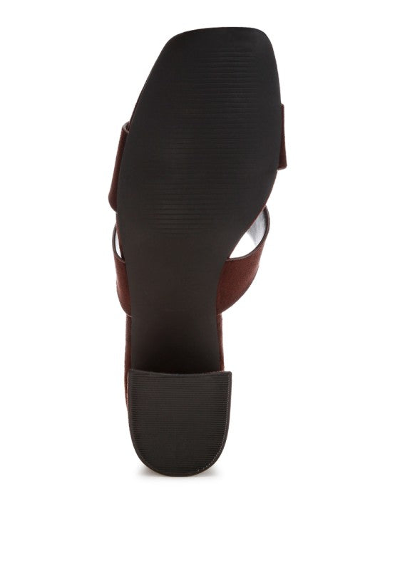 Aneka Block Heel Slip Ons