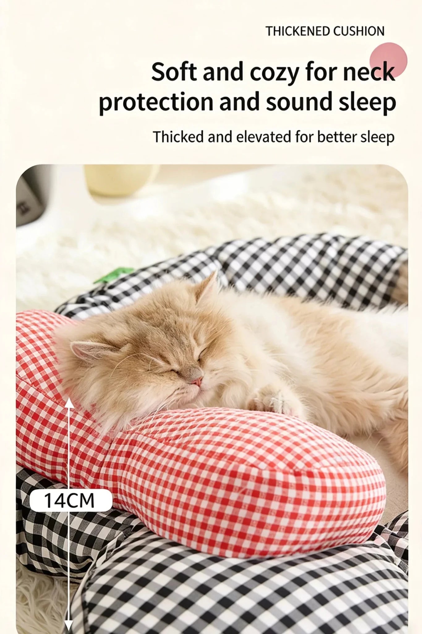 Cartoon Plaid Design Pet Mat with Bow - Loving It Shop