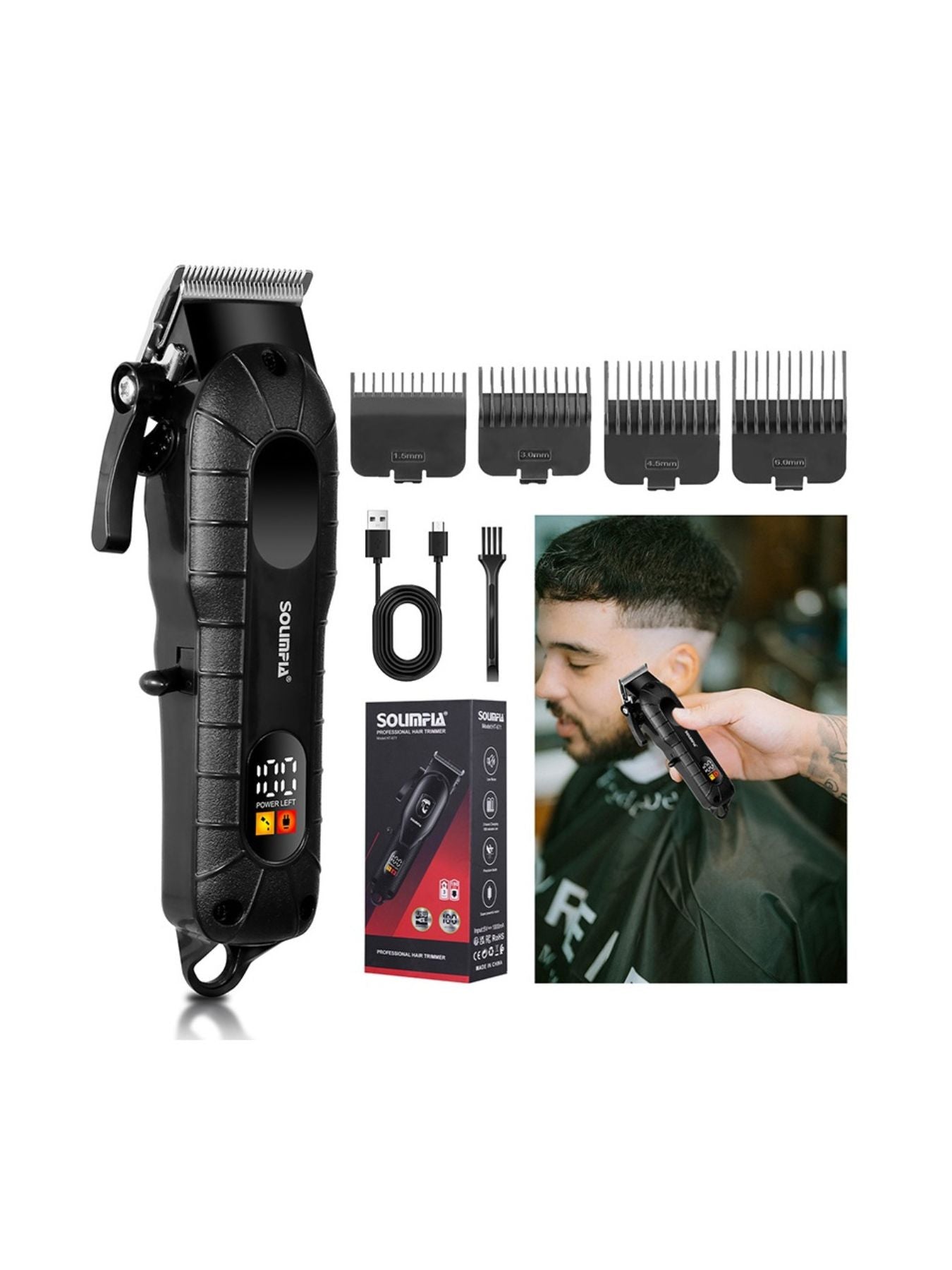 Cordless Hair Clipper with LED Display - Loving It Shop