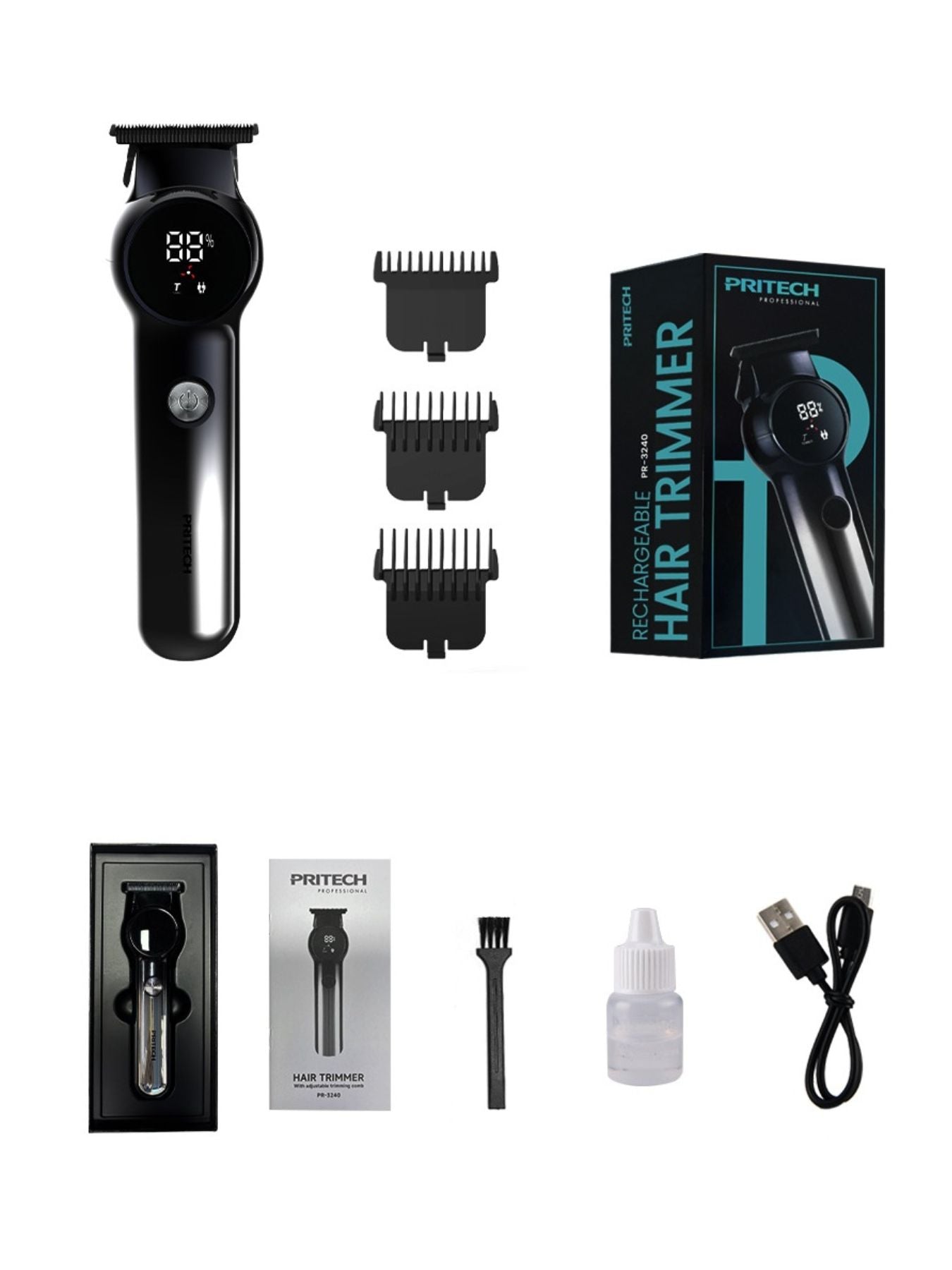 Rechargeable Hair Clipper - Loving It Shop