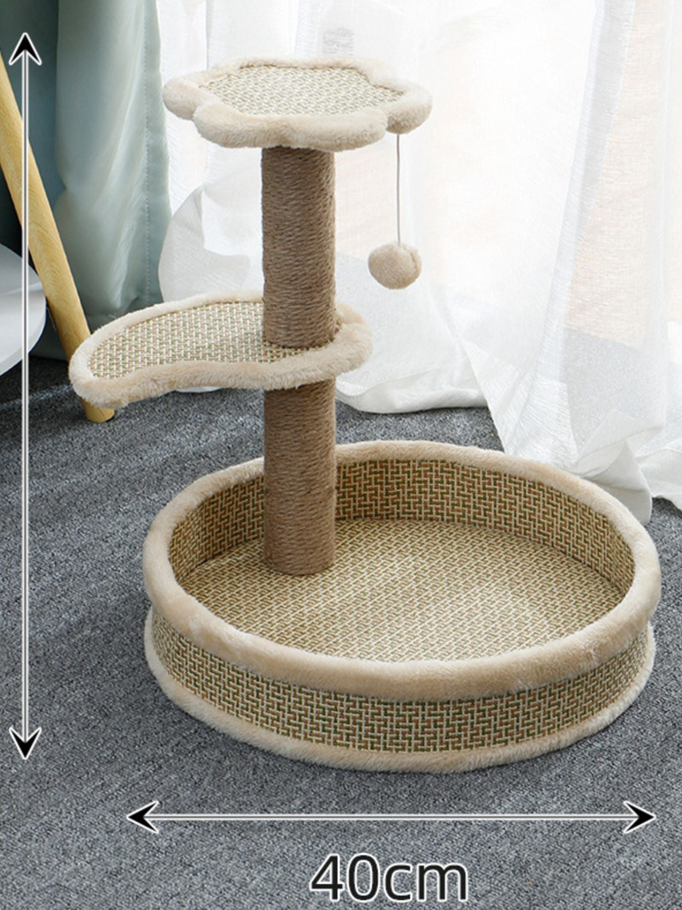 Cat Scratching Post with Cat Bed and Toy - Loving It Shop