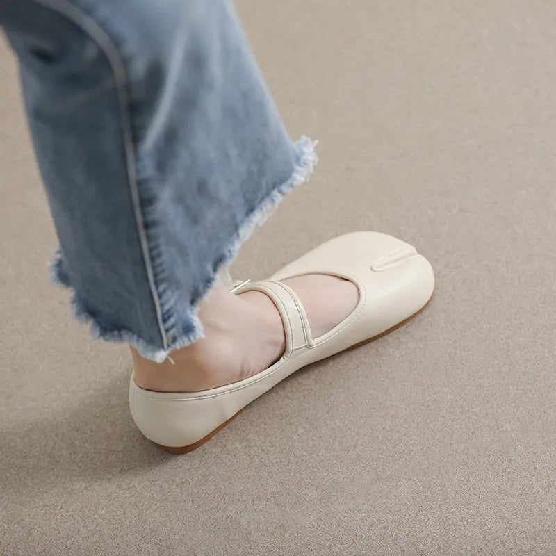 Split - Toe Flat Slip - Ons - Loving It Shop