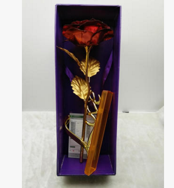 24K Gold Foil Purple Rose - Mother&