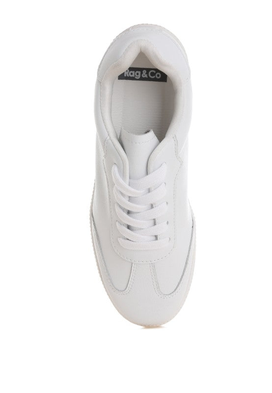 Bostonia Real Leather Casual Sneakers