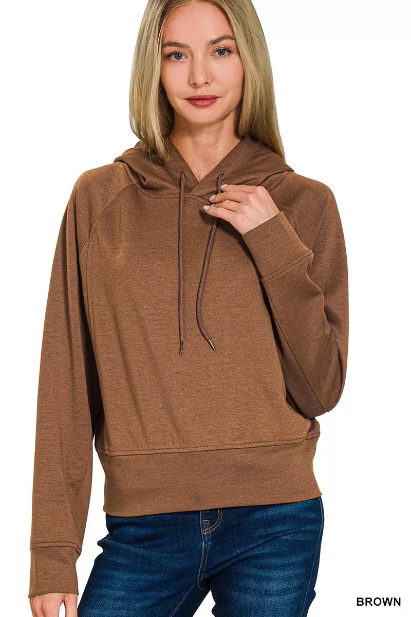 Drawstring Scuba Hoodie