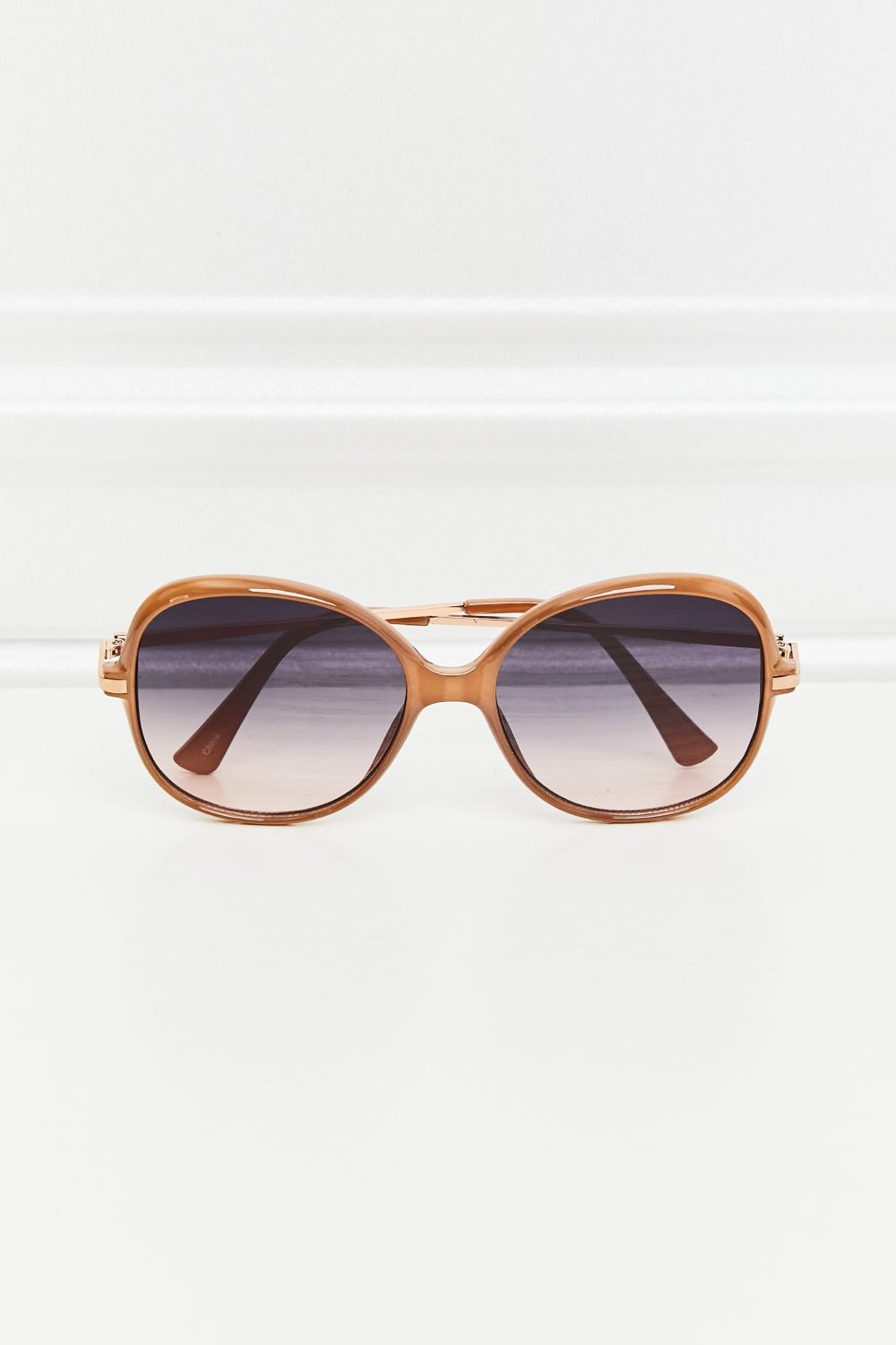 Metal - Plastic Hybrid Full Rim Sunglasses - Loving It Shop