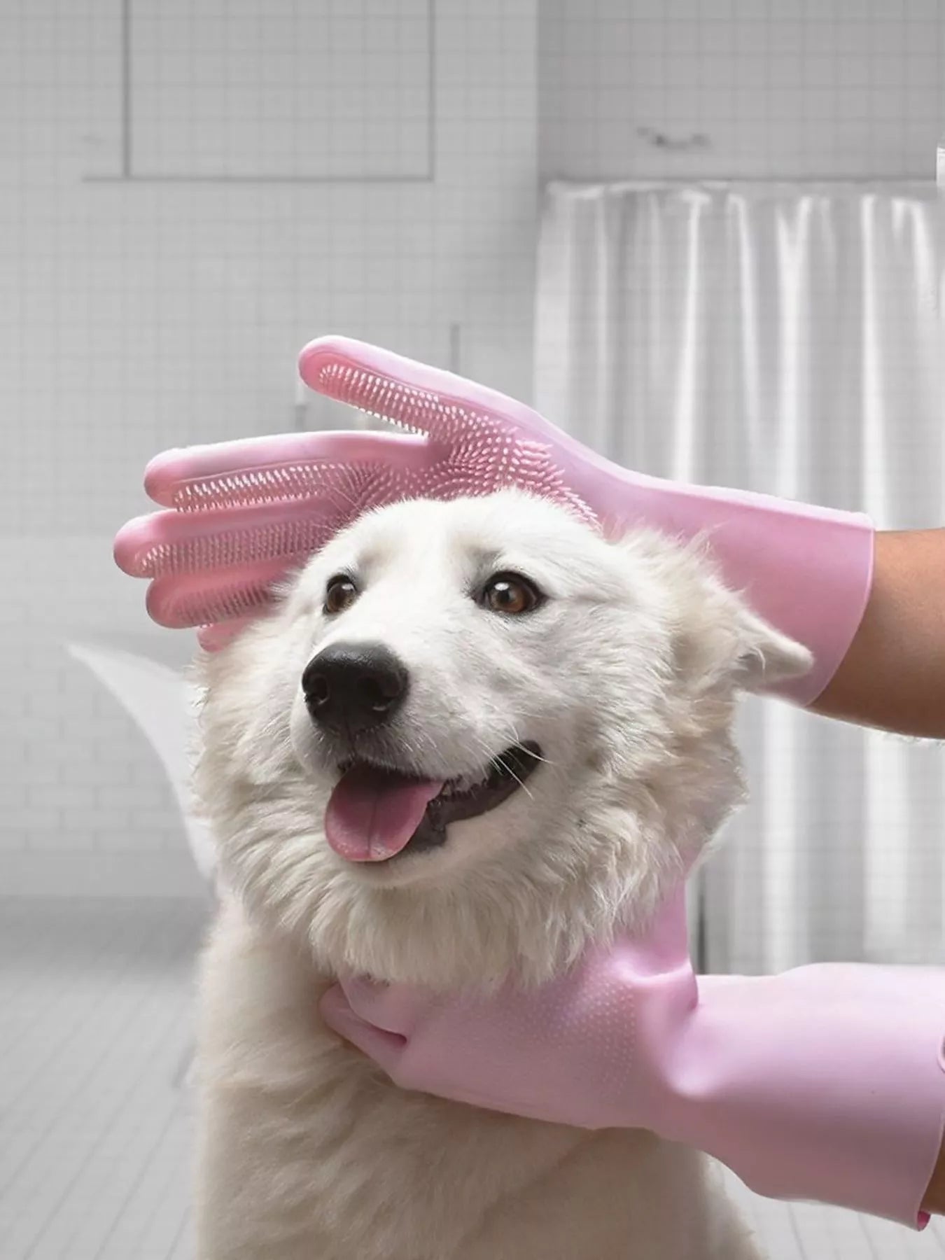 Touch Pet Shower & Grooming Gloves - Loving It Shop