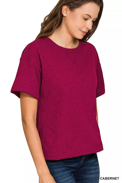 Cotton Slub Short Sleeve Tee