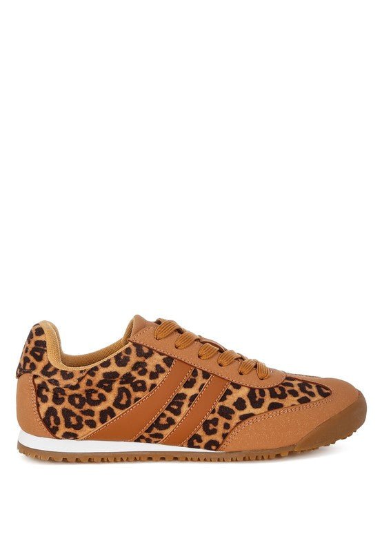Panther Leopard Print Microfiber Sneakers - Loving It Shop