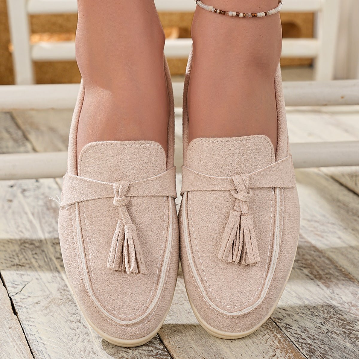 Tassel Round Toe Slip - Ons - Loving It Shop