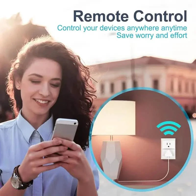 2-Pack: WiFi Smart Plug – 15A, Timer &amp; App Control, Works with Alexa &amp; Google Home