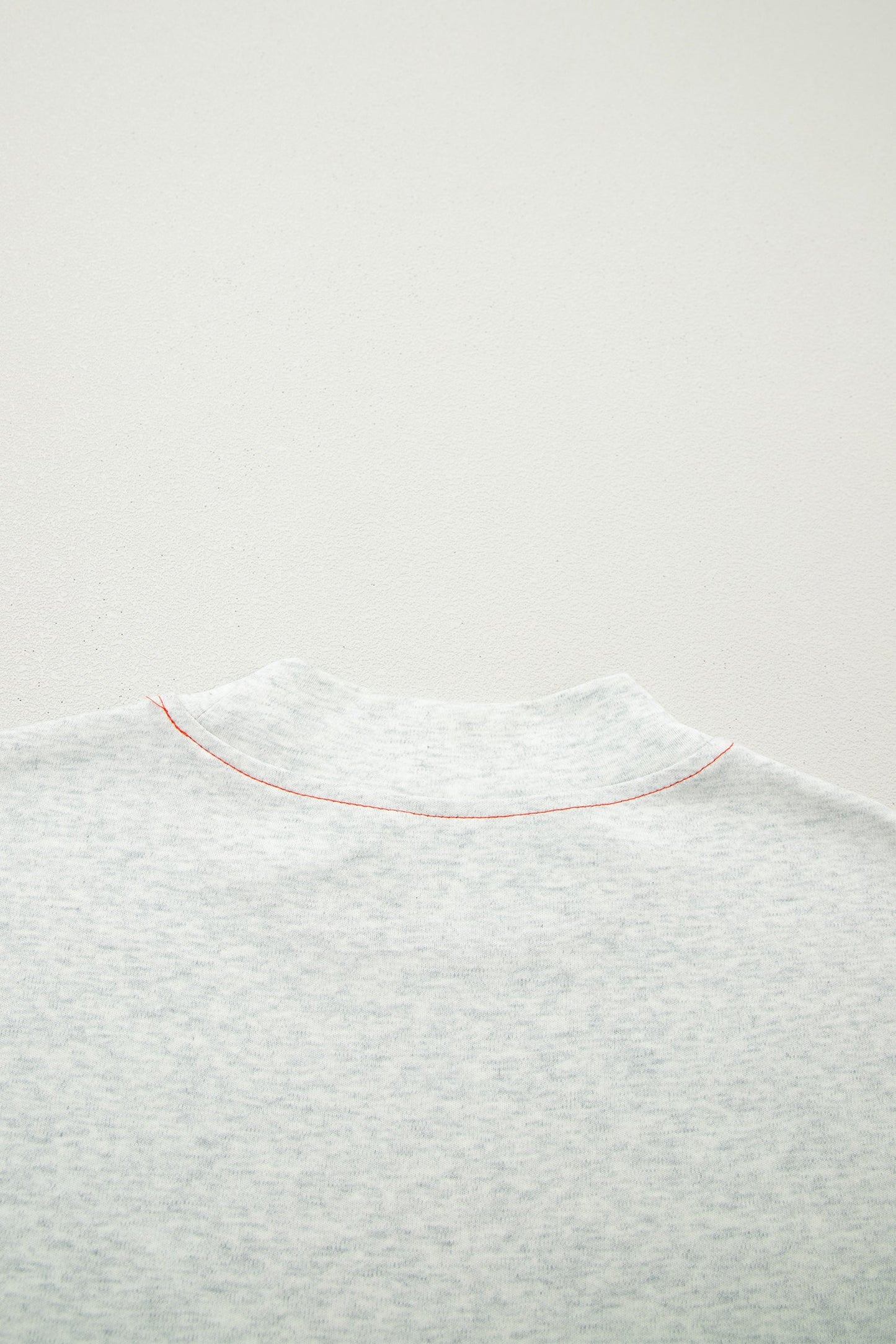 Light Grey Reversible Contrast-Stitched T-Shirt
