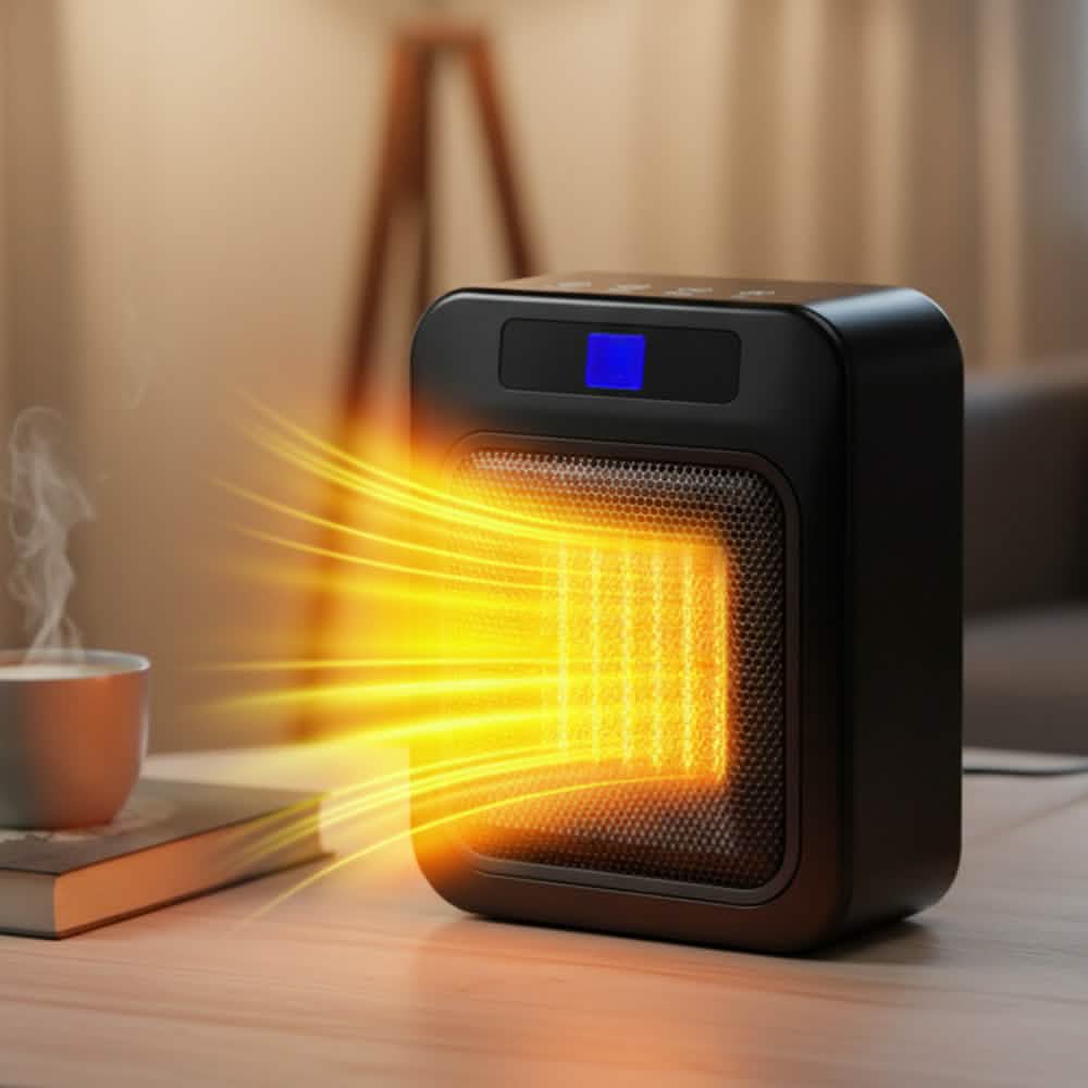Space Heater for Indoor Use – 1500W Ceramic with Remote &amp; Timer