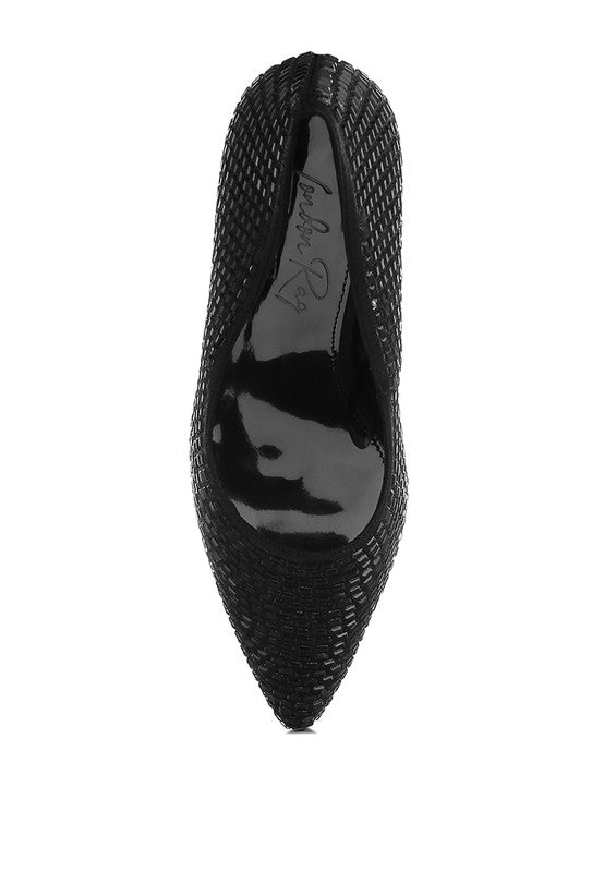 Benjamins Rhinestones Embellished Pumps - Loving It Shop