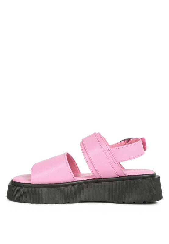 GLADEN Pin Buckle Platform Sandals - Loving It Shop