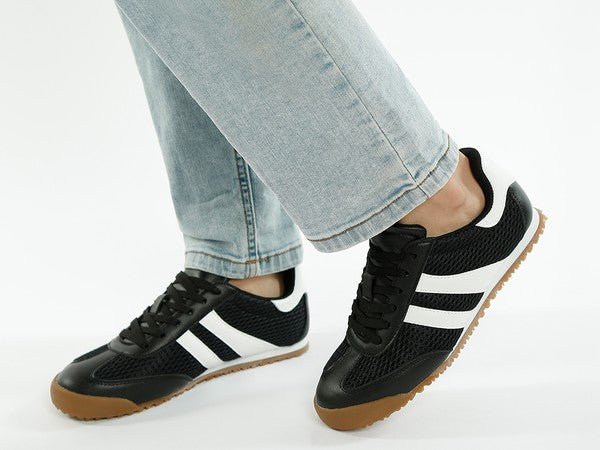 Blaster Casual Striped Lace - Up Sneakers - Loving It Shop