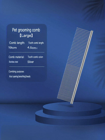 Stainless Steel Pet Grooming Comb for Hair Removal - Loving It Shop