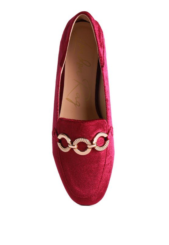 Croc Textured Metal Show Detail Loafers - Loving It Shop