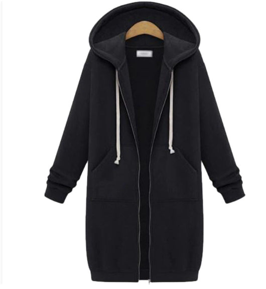 Hooded Long-sleeved Winter Sweater Women&