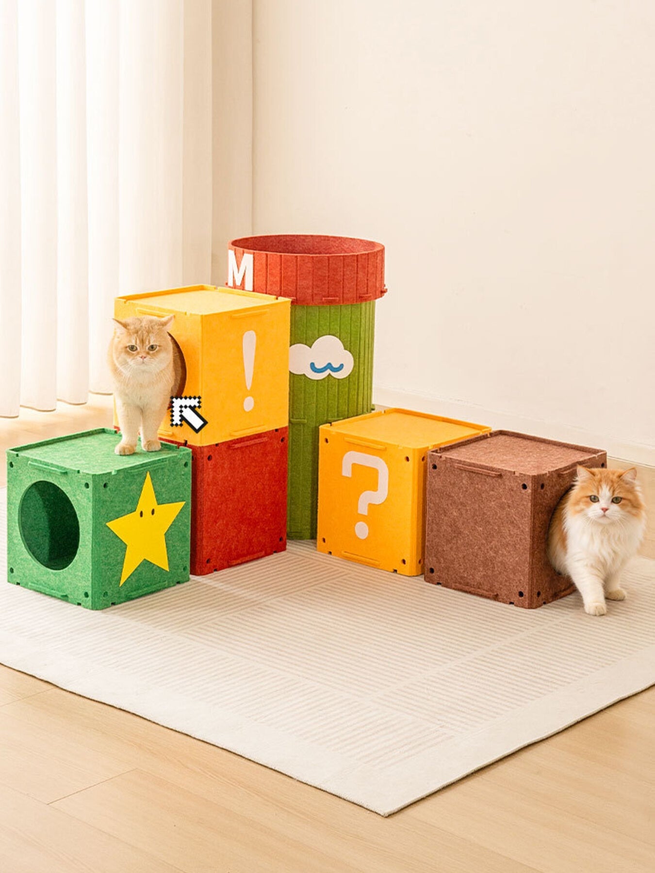 Interactive Cube Cat House & Tunnel System - Loving It Shop