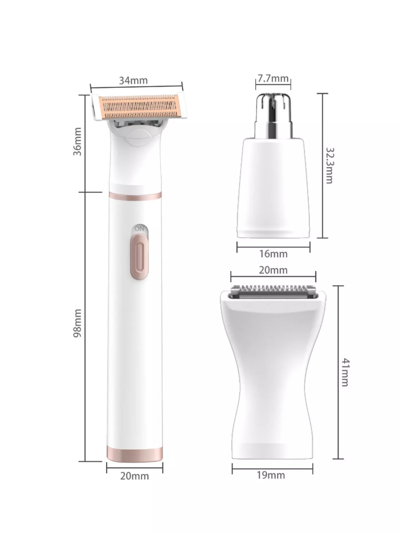 5 - in - 1 Rechargeable Hair Removal Epilator - Loving It Shop