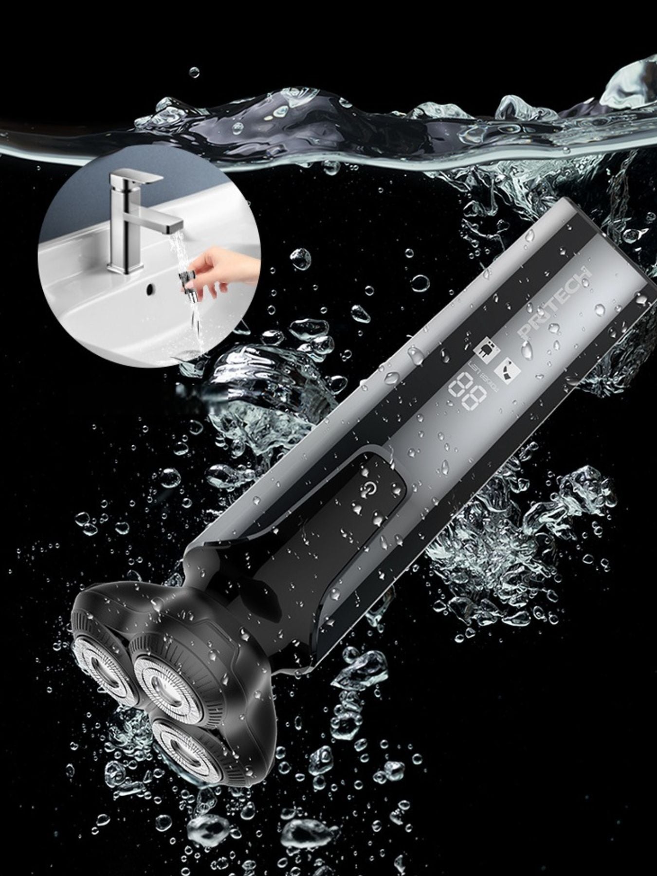 Rotary Rechargeable Electric Shaver and Nose Hair Trimmer - Loving It Shop
