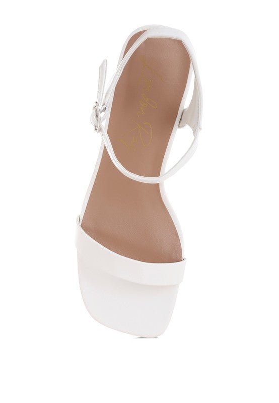 Kazara Faux Leather Block Heels - Loving It Shop