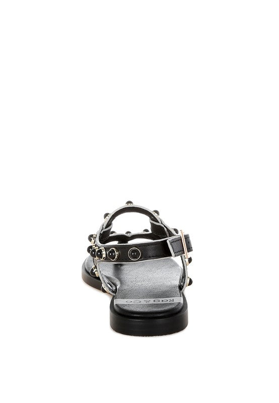 Avens Pearl Rivet Studded Flats