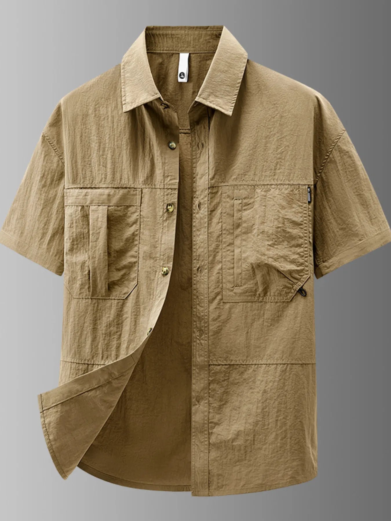 Men's Plus Size Casual Lightweight Short Sleeve Shirt