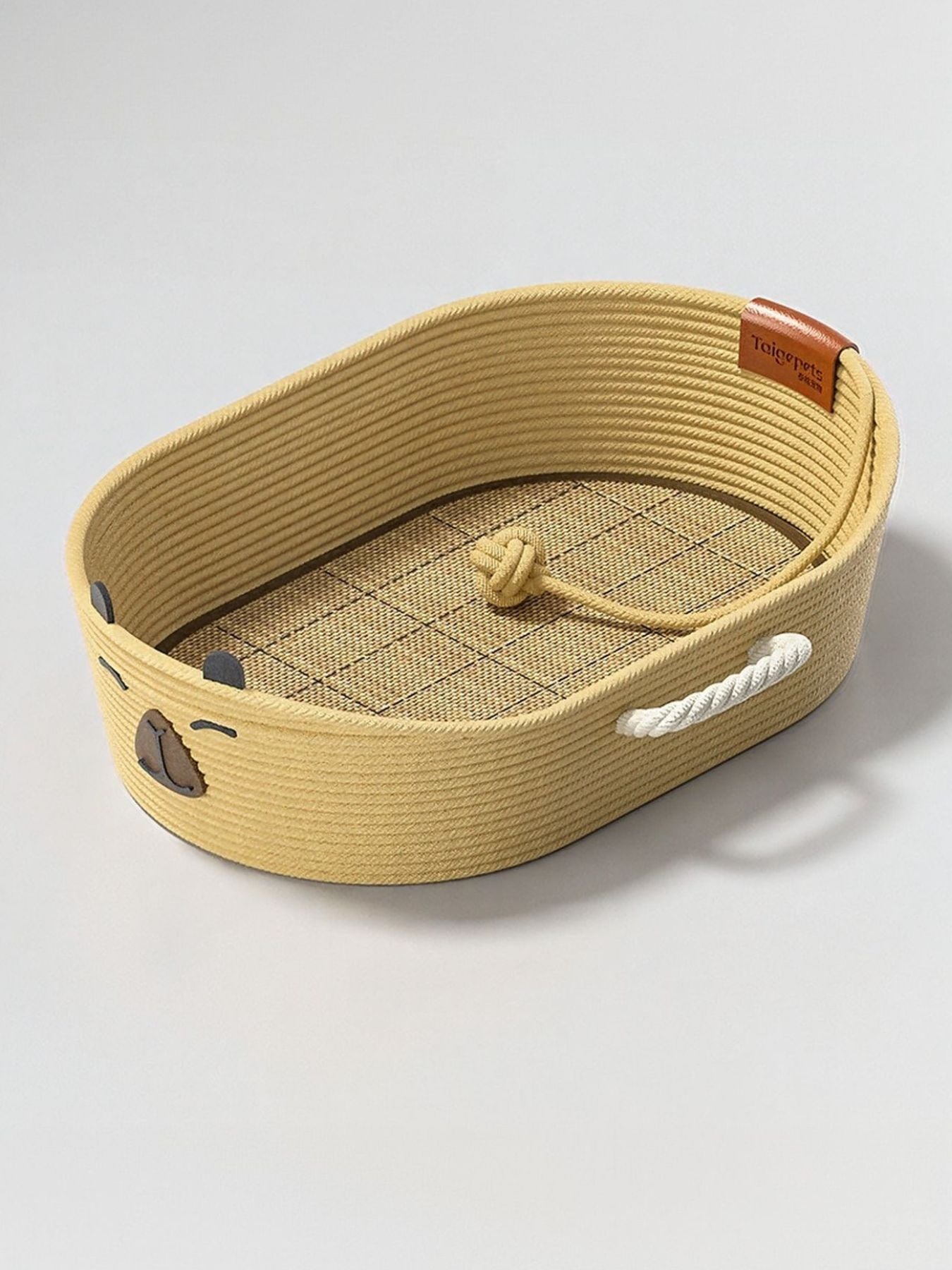 Woven Rope Oval Pet Bed - Loving It Shop
