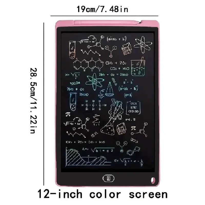 Digital LCD Writing Tablet with Stylus Pen – Reusable Wipeable Dry-Erase Doodle &amp; Drawing Board