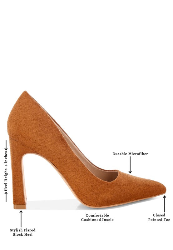 Uboa Slim Block Heel Pumps