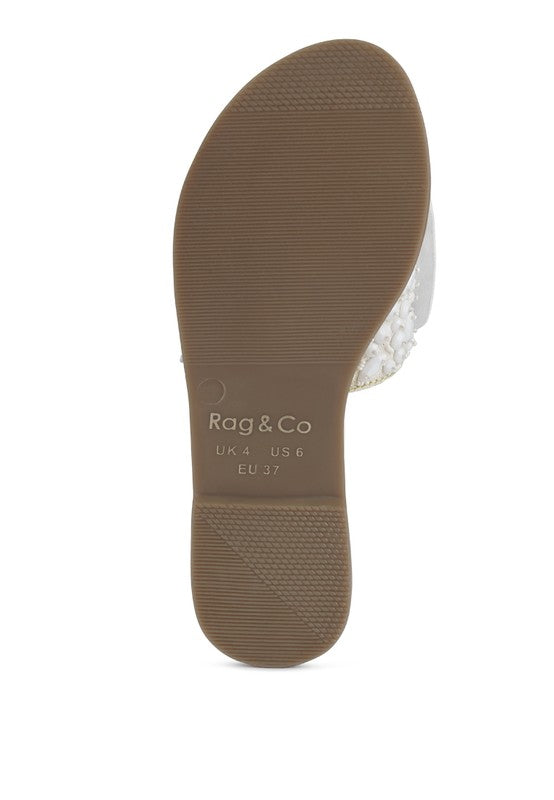 Pipa Big Bow Beaded Flats