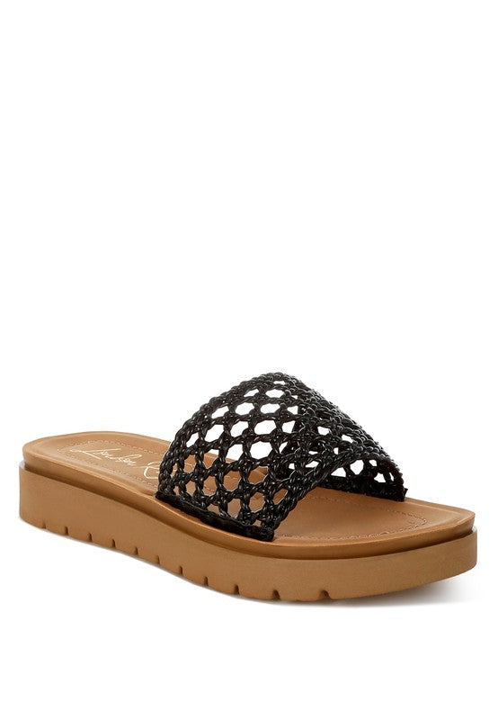 Sayura Woven Slip-On Flatforms