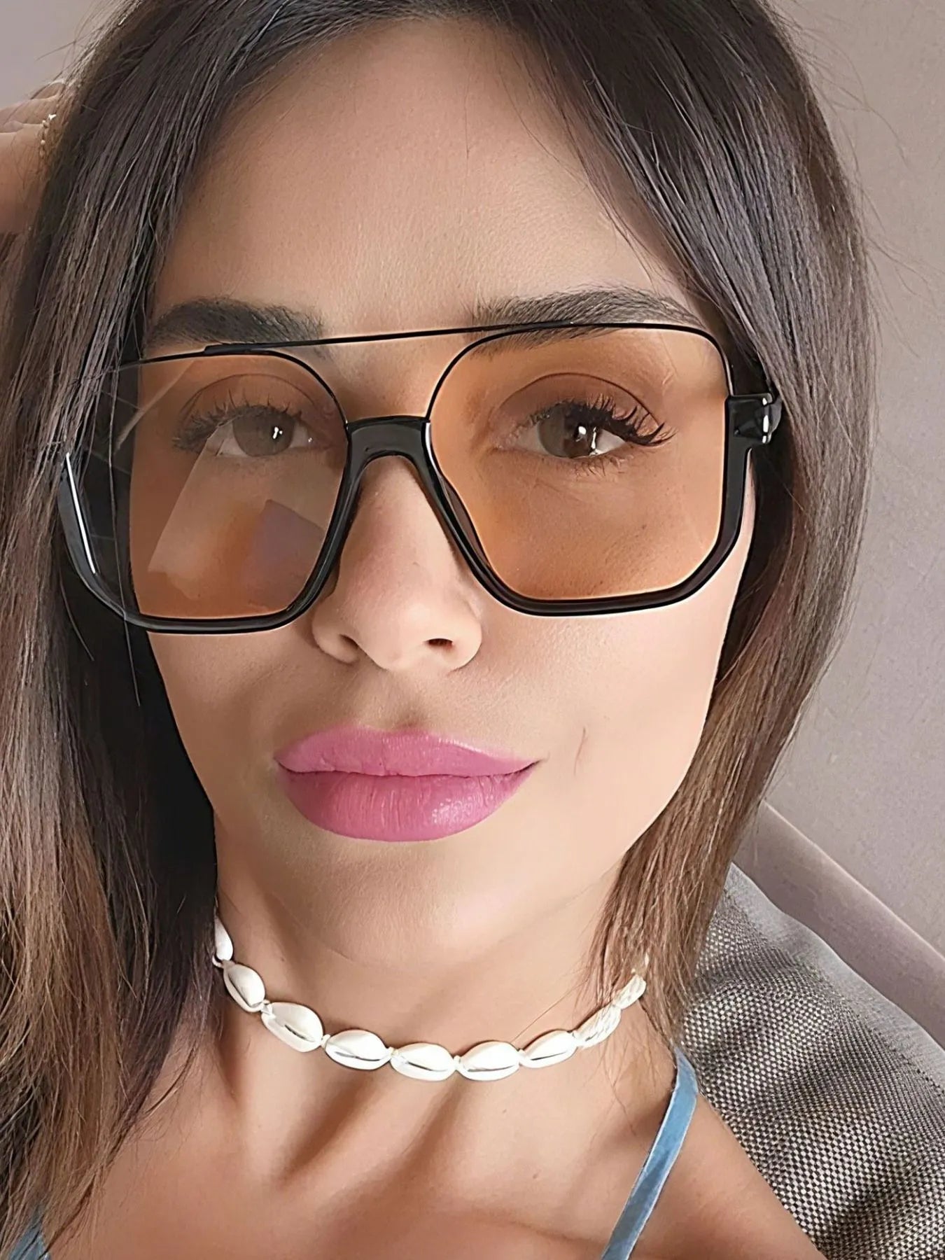 Oversized Square Frame Fashion Sunglasses - Loving It Shop