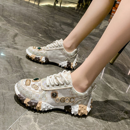 Luxury Designer Rhinestone Women&