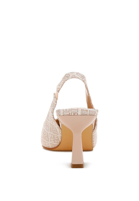 Faina Pointed Toe Kitten Heel Pumps