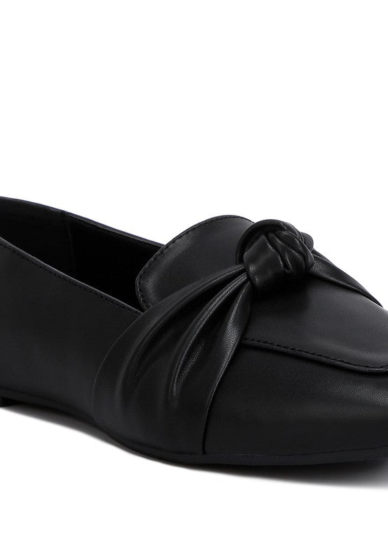 Denali Recycled Faux Leather Flat Loafers - Loving It Shop