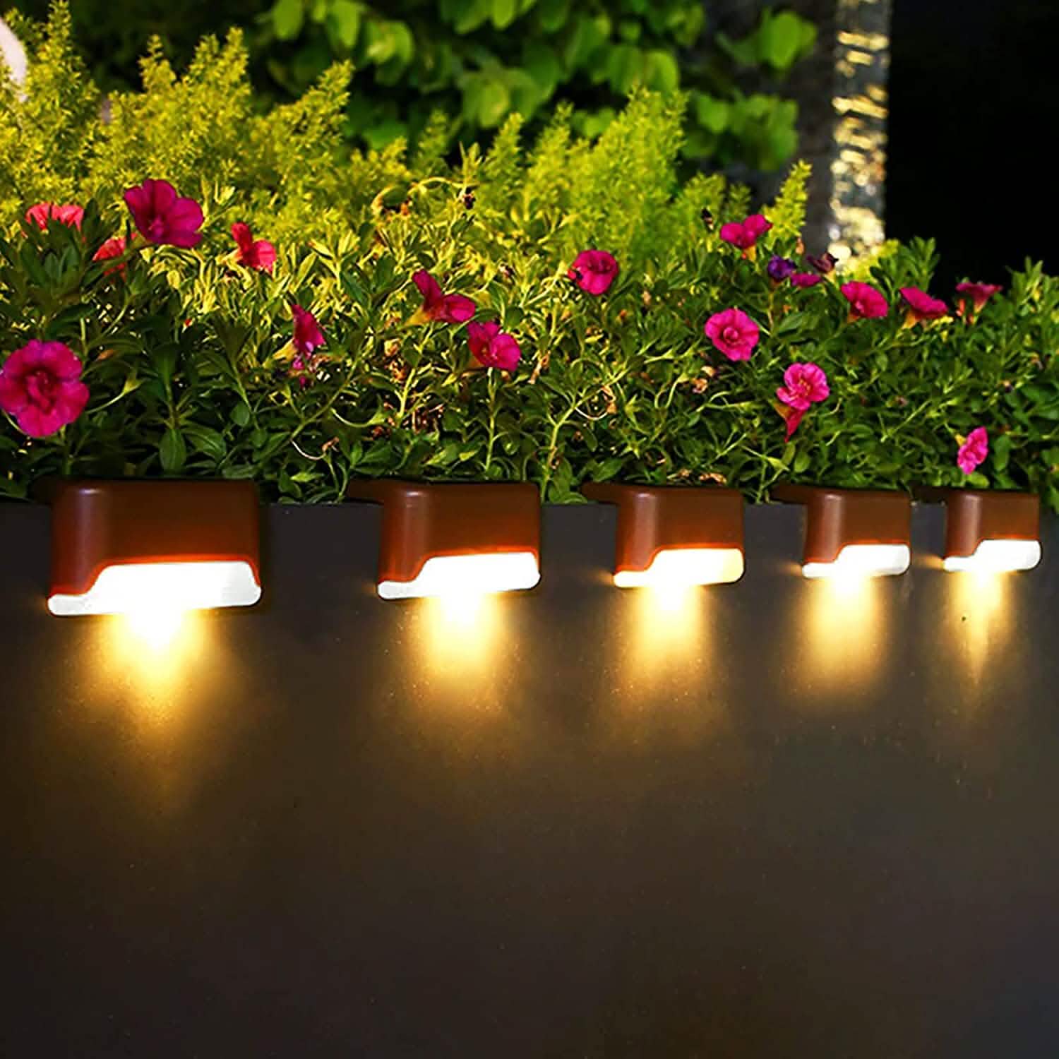 8-Pack: Solar LED Deck &amp; Step Lights